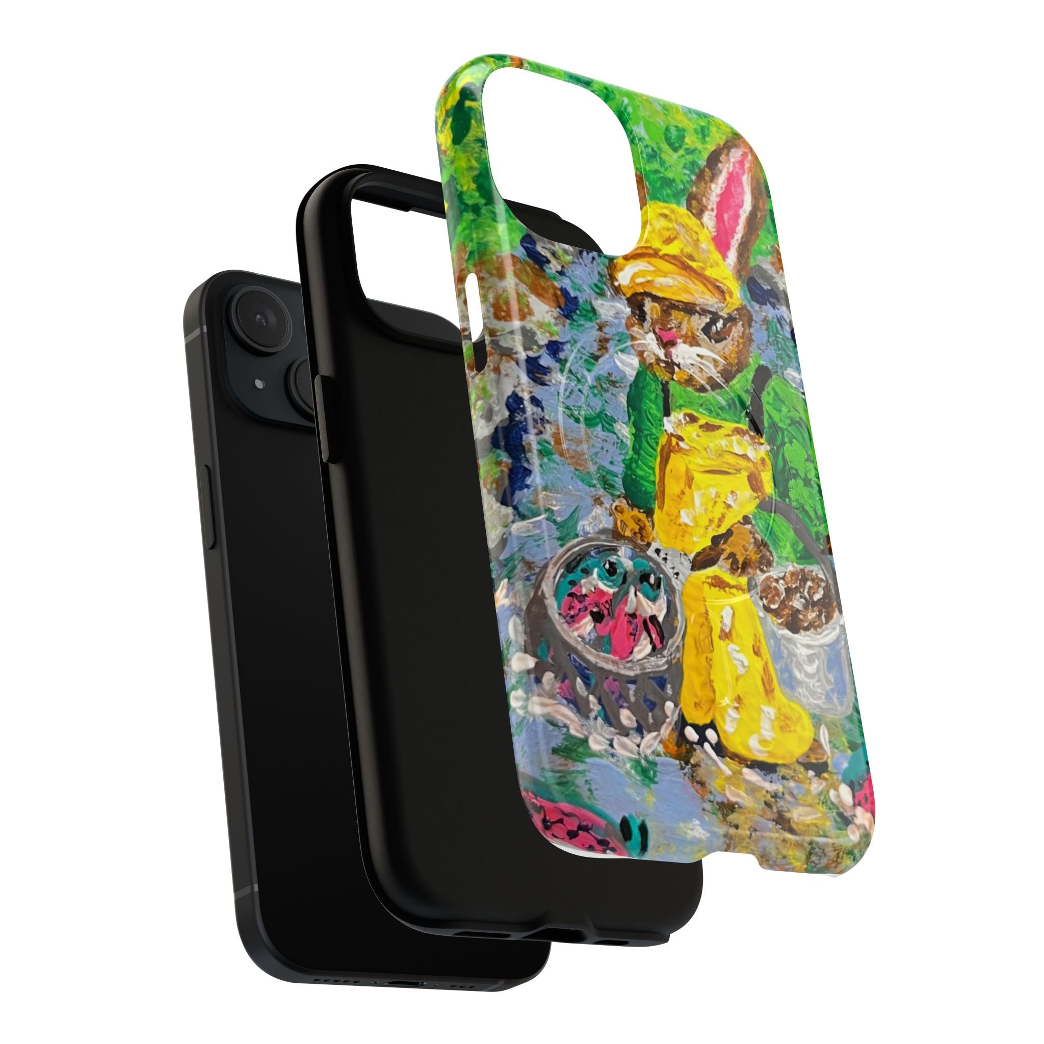 Bunny Salmon Farmer Magnetic Phone Case