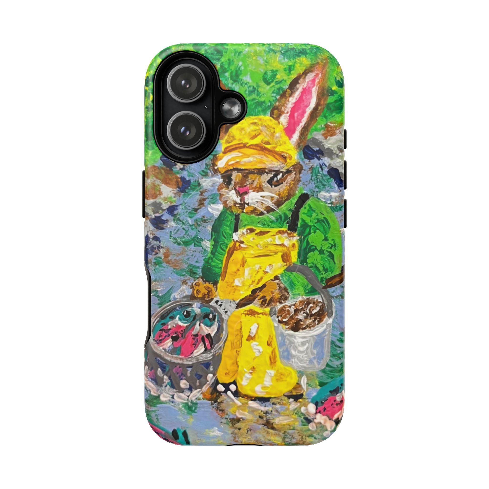 Bunny Salmon Farmer Magnetic Phone Case