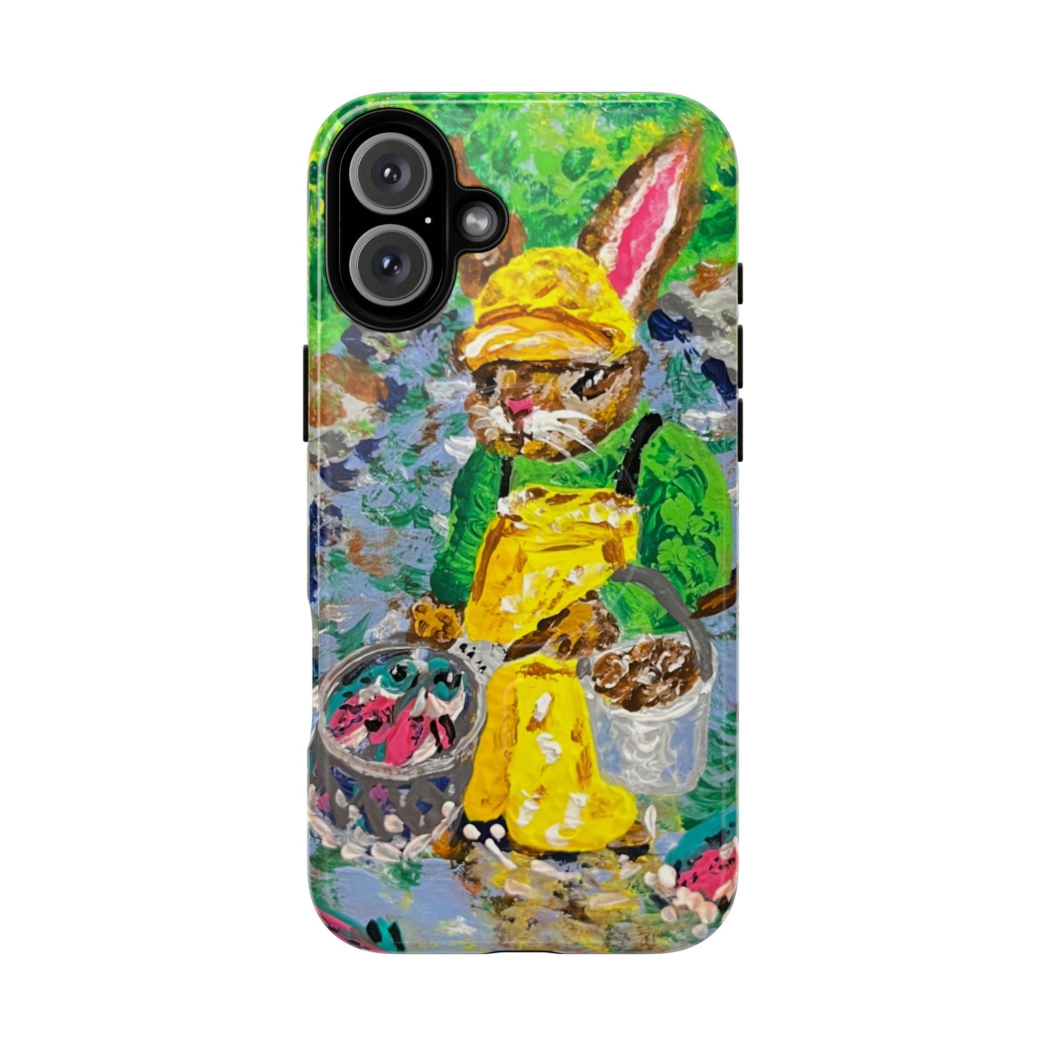 Bunny Salmon Farmer Magnetic Phone Case