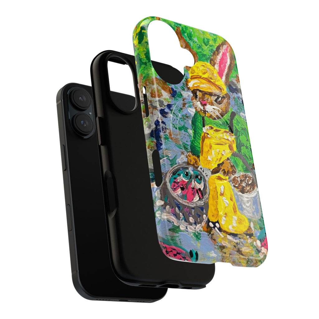 Bunny Salmon Farmer Magnetic Phone Case