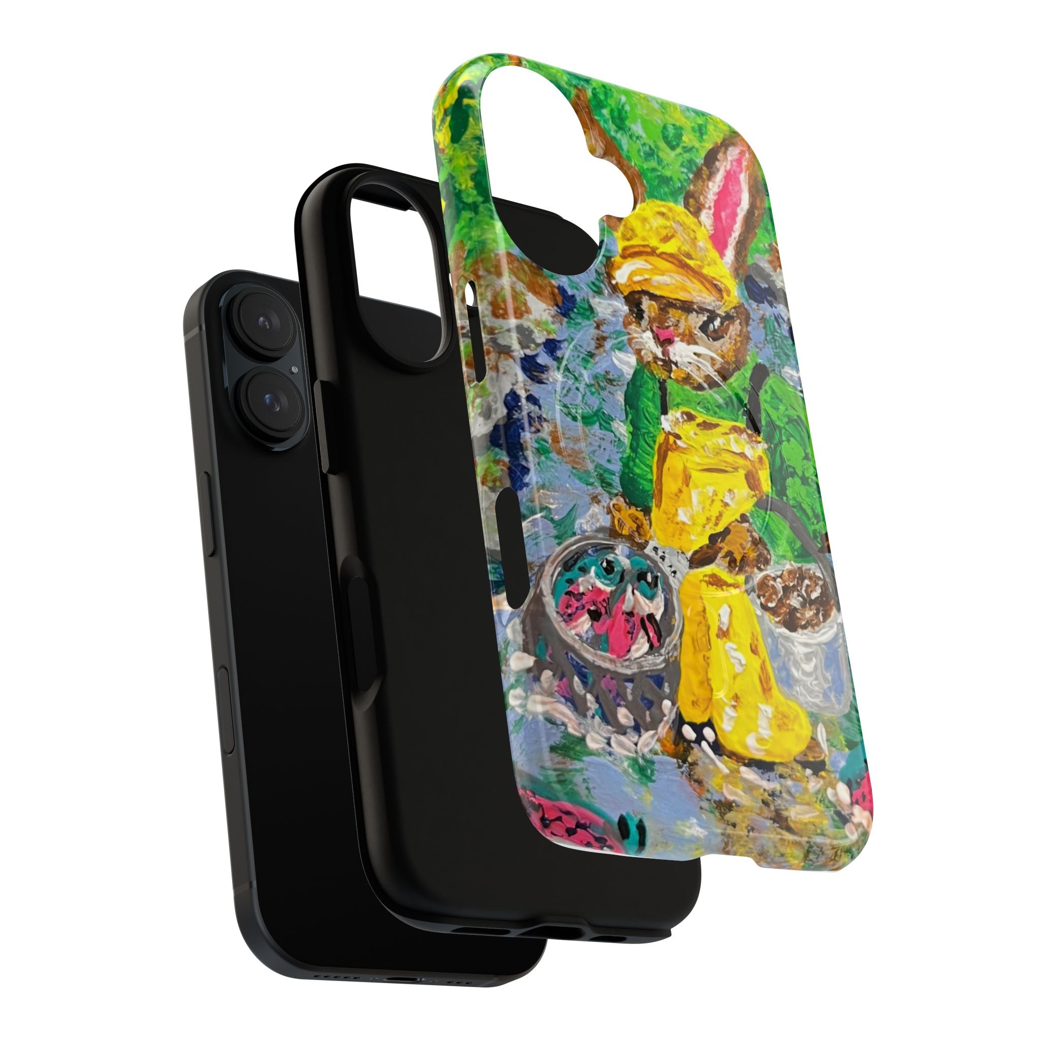 Bunny Salmon Farmer Magnetic Phone Case