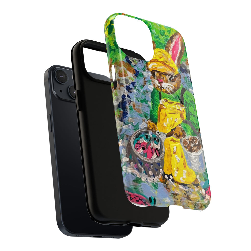 Bunny Salmon Farmer Magnetic Phone Case