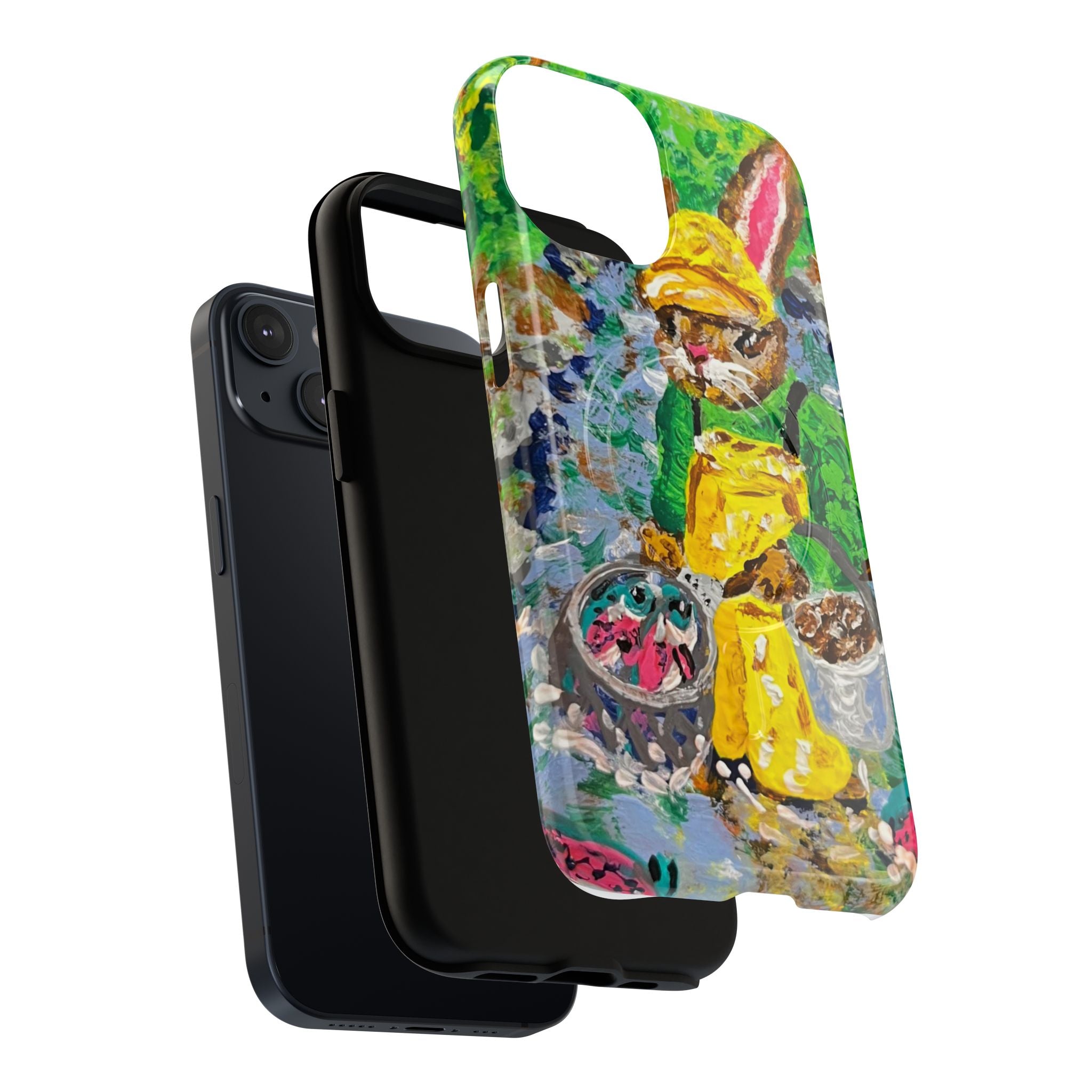 Bunny Salmon Farmer Magnetic Phone Case