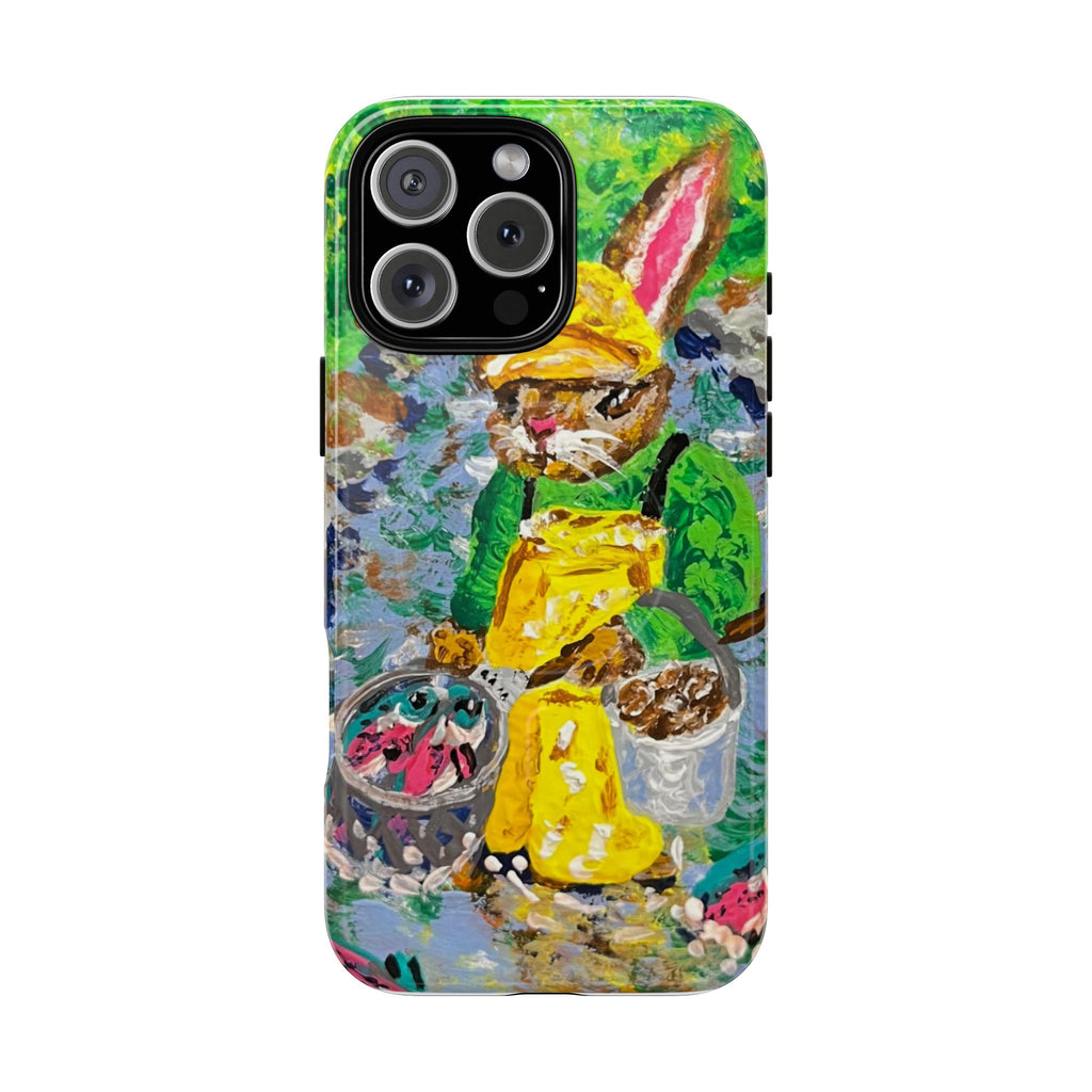 Bunny Salmon Farmer Magnetic Phone Case
