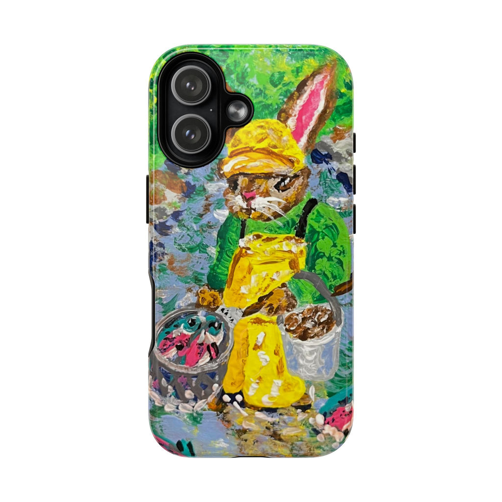 Bunny Salmon Farmer Magnetic Phone Case