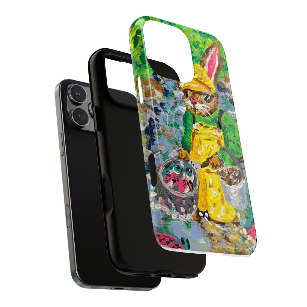 Bunny Salmon Farmer Magnetic Phone Case