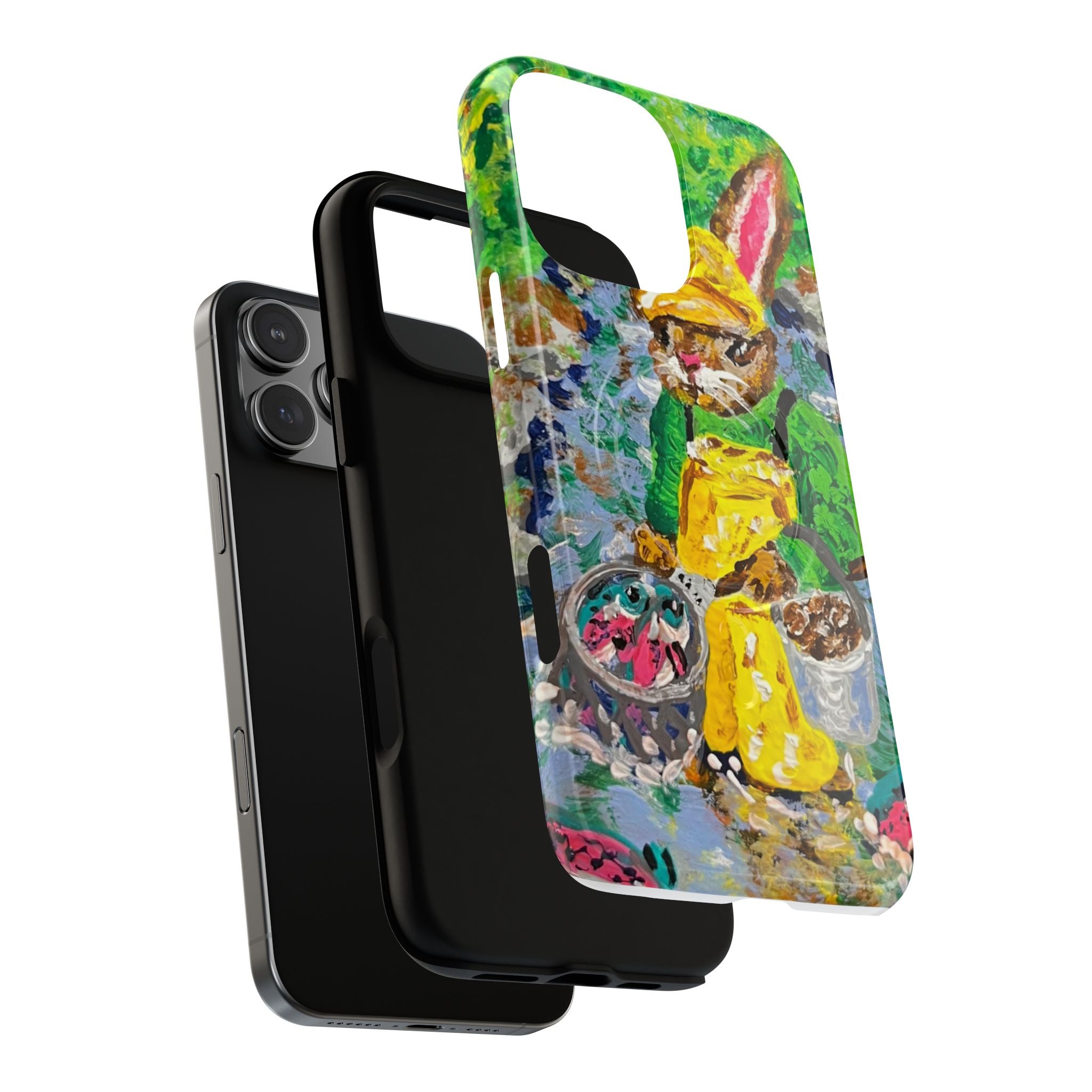 Bunny Salmon Farmer Magnetic Phone Case