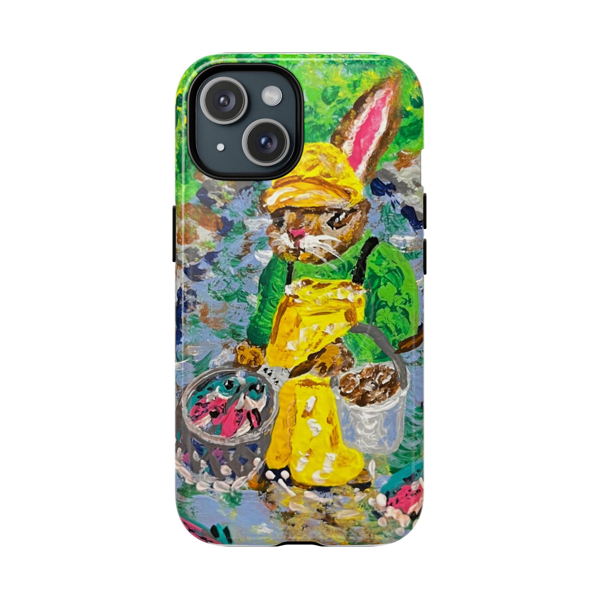 Bunny Salmon Farmer Magnetic Phone Case