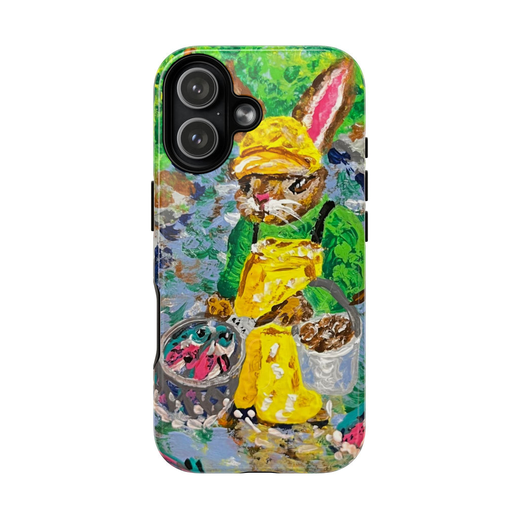 Bunny Salmon Farmer Magnetic Phone Case