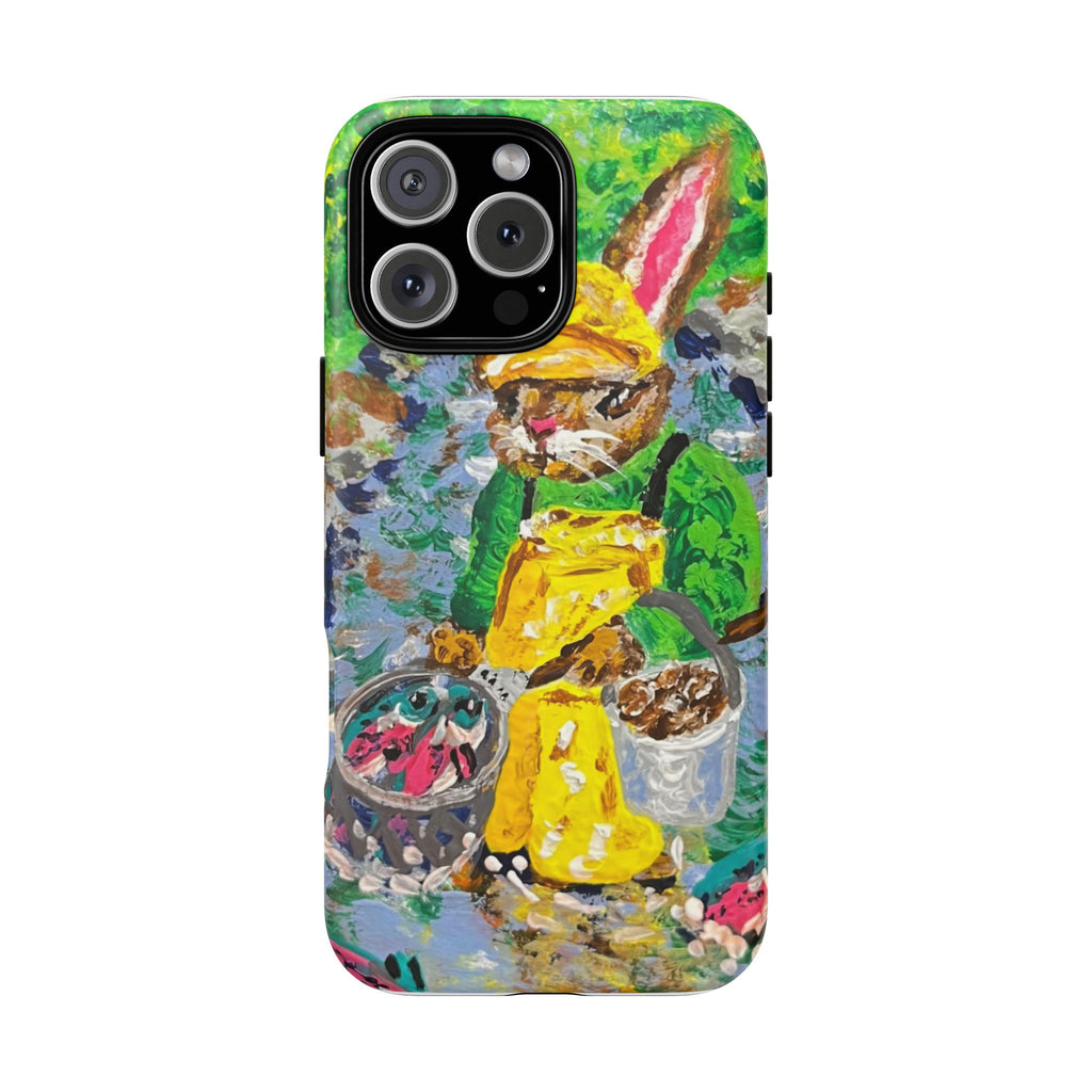 Bunny Salmon Farmer Magnetic Phone Case